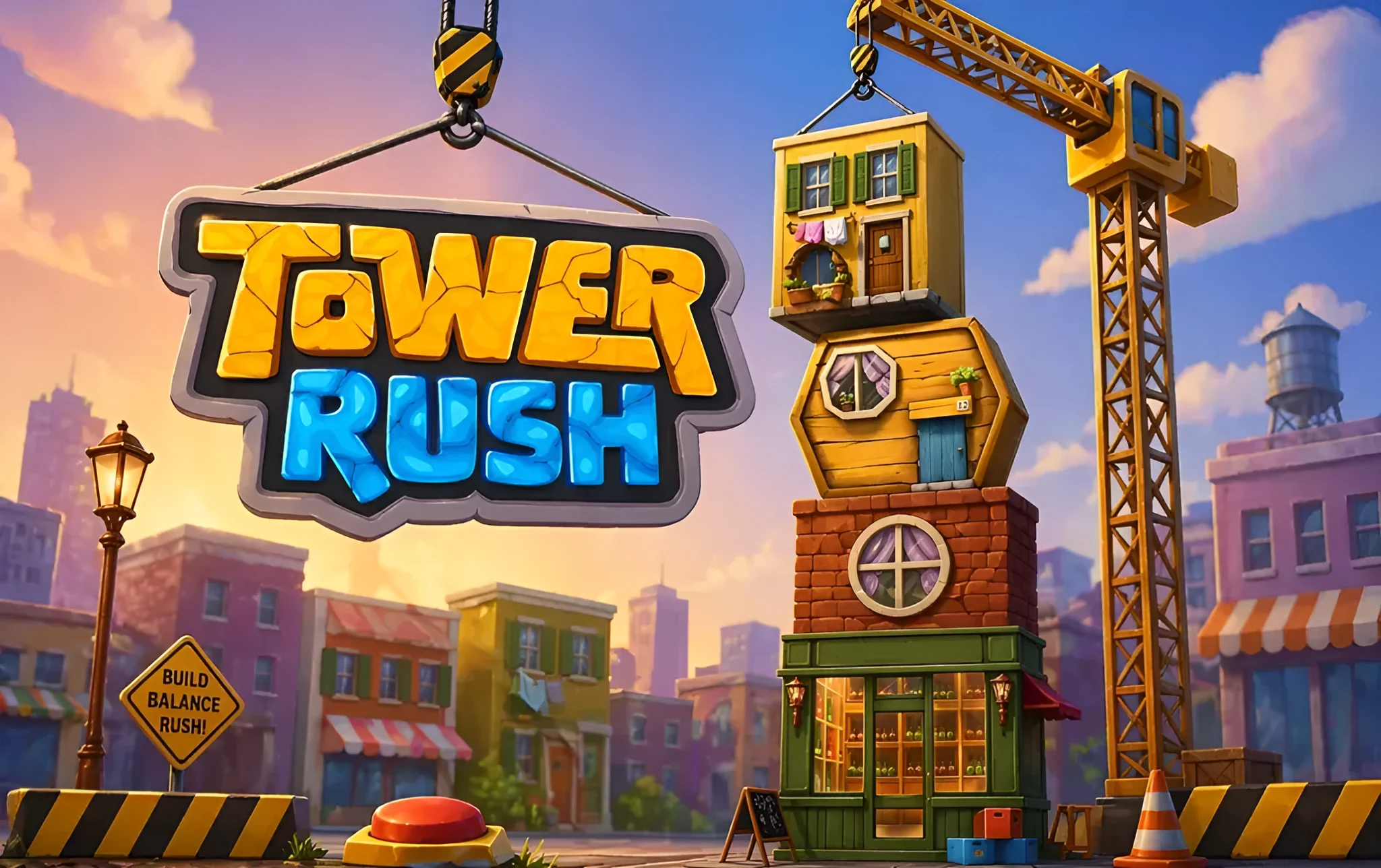 Tower Rush crash game gameplay screenshot